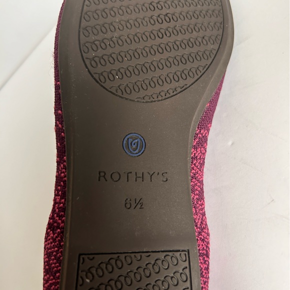 Rothy’s The Flat Retired Fig python Pink Purple ombré slip on round toe size 6.5 - Picture 10 of 12